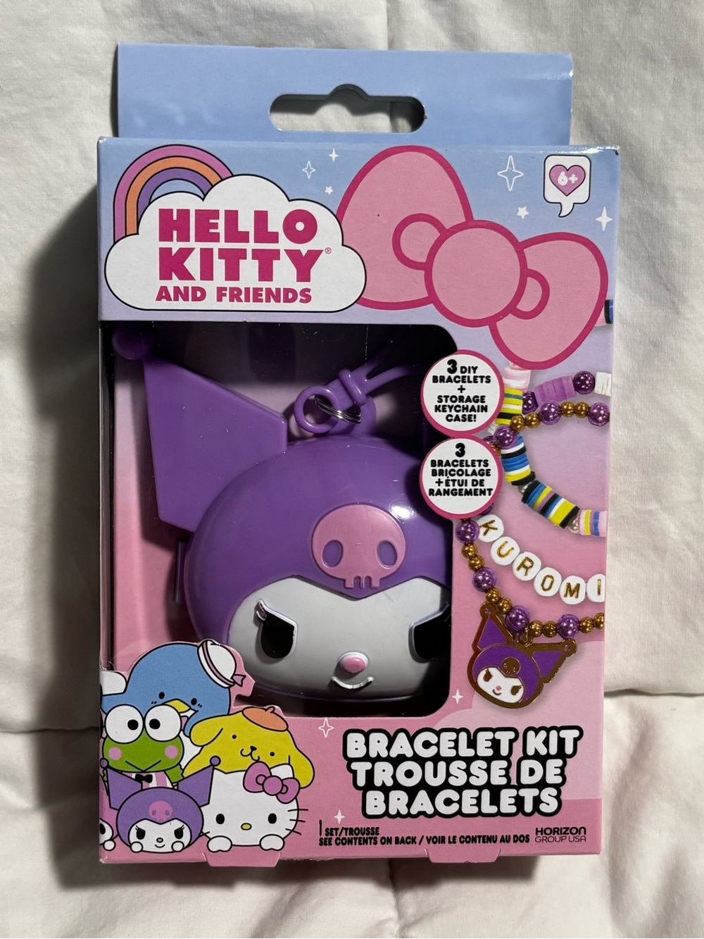 Kuromi Bracelet Kit in Purple - Hello Kitty and Friends